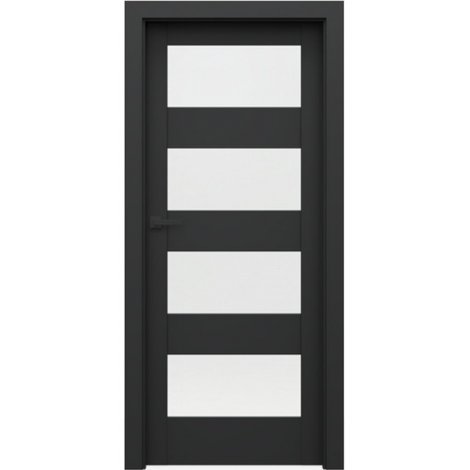 Drzwi wewnętrzne Porta Verte Home Czarny model L.4