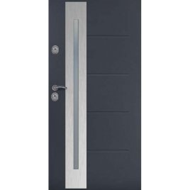 Drzwi wejściowe Delta Universal 56SH Gładkie Pasek Slim