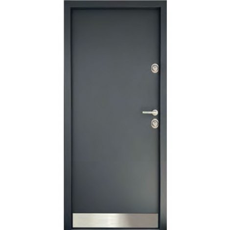 Drzwi zewnętrzne Delta Universal 56S Gładkie Aplikacja Inox K1