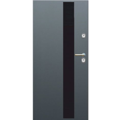 Drzwi wejściowe Delta Premium 56S Gładkie Lacobel L1