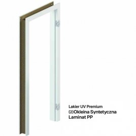 Ościeżnica regulowana przylgowa Porta System PORTA (2) Okleina Syntetyczna, Laminat PP, Lakier UV Premium