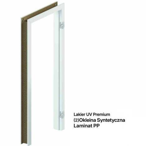 Ościeżnica regulowana przylgowa Porta System PORTA (2) Okleina Syntetyczna, Laminat PP, Lakier UV Premium