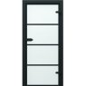 Drzwi wewnętrzne szklane Porta Glass szyba matowa z malowanymi szprosami wzór 2