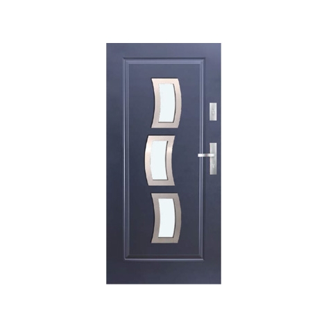 Drzwi zewnętrzne KMT Stal Plus 54 Wzór 10s3 Inox